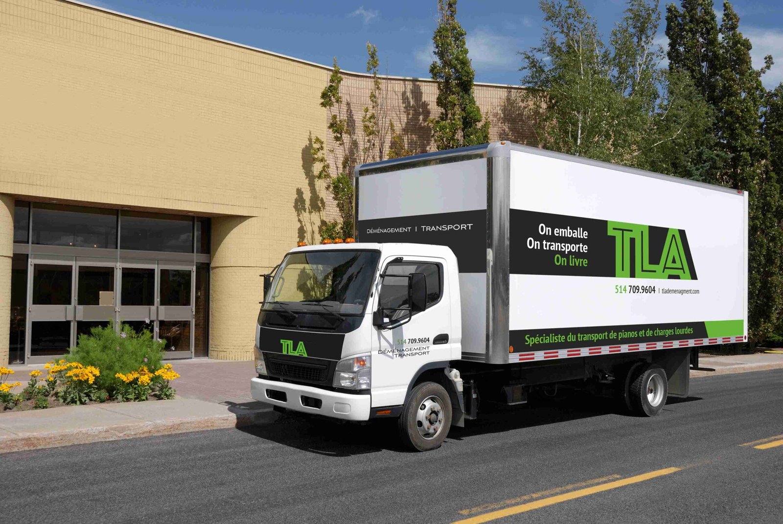 Le camion de TLA Déménagement